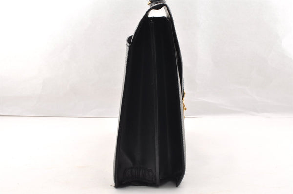 Auth Louis Vuitton Epi Serviette Ambassadeur Briefcase M54412 Black Junk 6403I