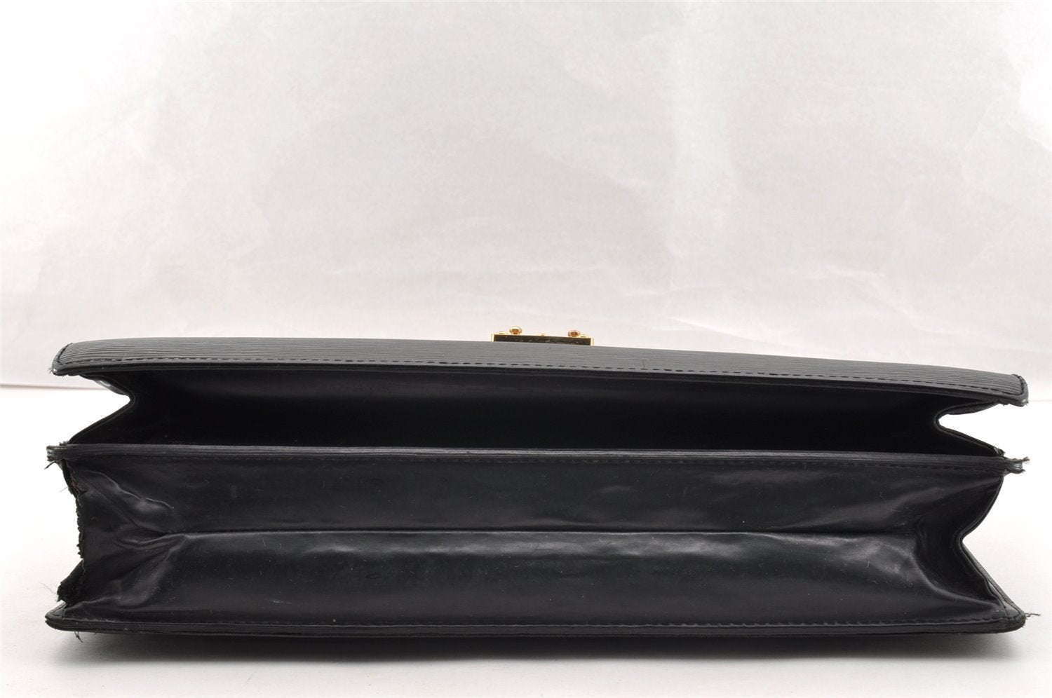 Auth Louis Vuitton Epi Serviette Ambassadeur Briefcase M54412 Black Junk 6403I