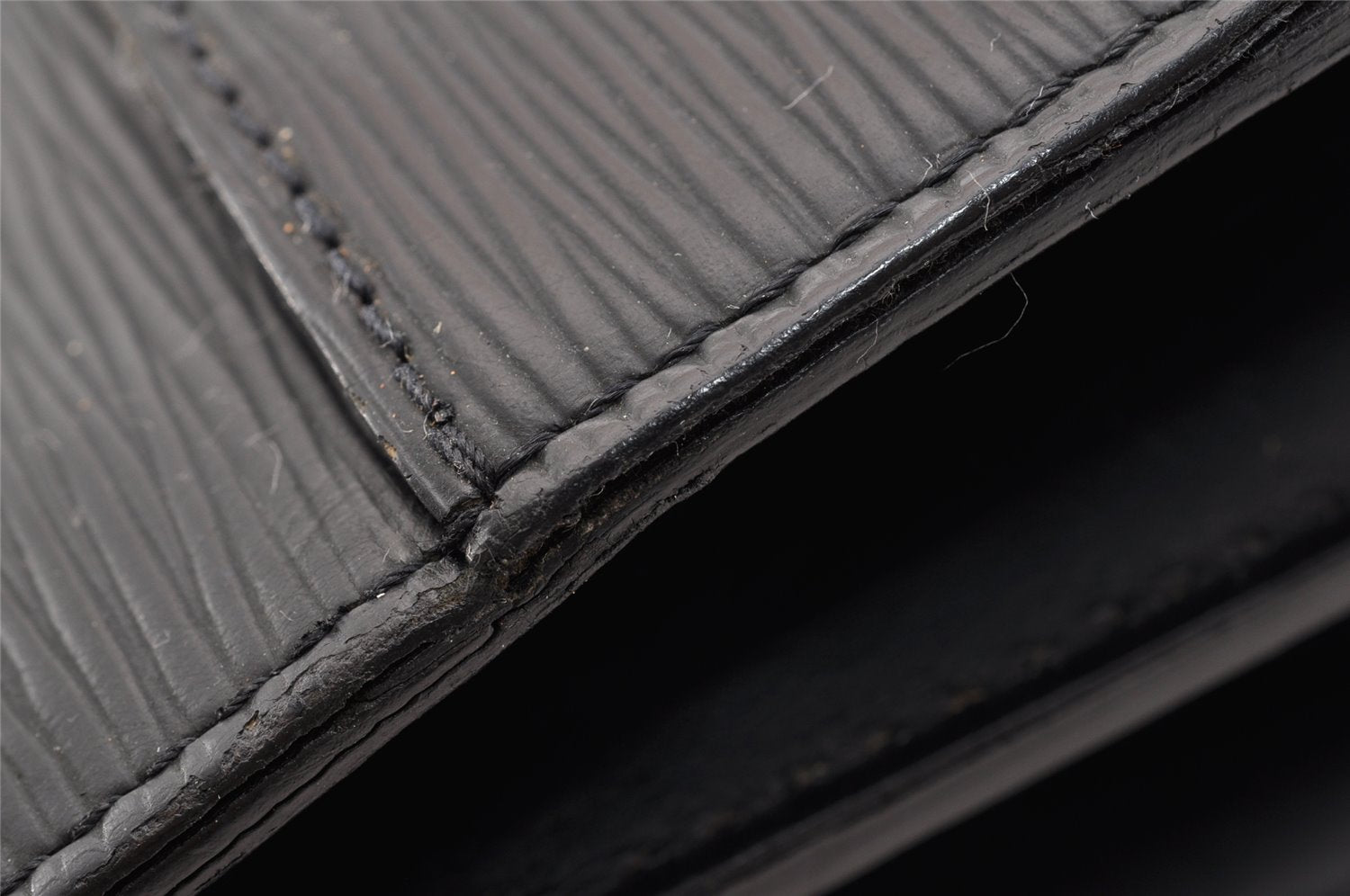 Auth Louis Vuitton Epi Serviette Ambassadeur Briefcase M54412 Black Junk 6403I