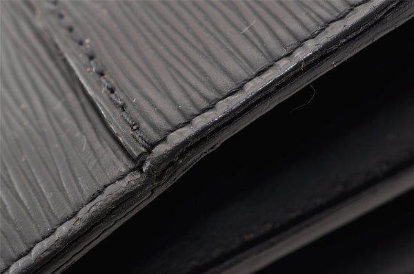 Auth Louis Vuitton Epi Serviette Ambassadeur Briefcase M54412 Black Junk 6403I