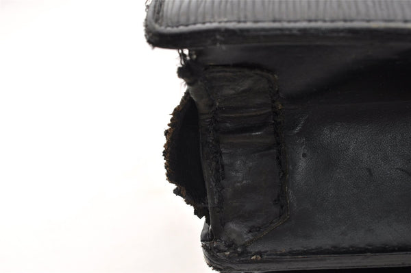 Auth Louis Vuitton Epi Serviette Ambassadeur Briefcase M54412 Black Junk 6403I