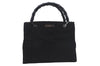 Authentic GUCCI Bamboo 2Way Shoulder Hand Bag Nylon Leather 0021016 Black 6404D