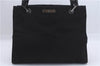 Authentic GUCCI Bamboo 2Way Shoulder Hand Bag Nylon Leather 0021016 Black 6404D