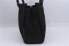 Authentic GUCCI Bamboo 2Way Shoulder Hand Bag Nylon Leather 0021016 Black 6404D