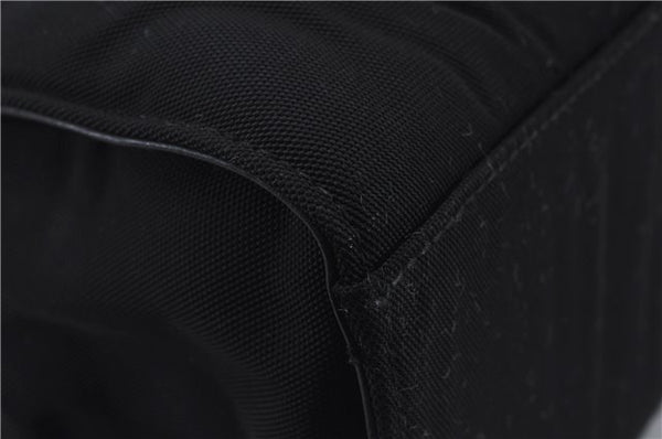 Authentic GUCCI Bamboo 2Way Shoulder Hand Bag Nylon Leather 0021016 Black 6404D