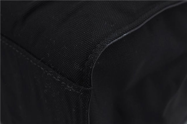 Authentic GUCCI Bamboo 2Way Shoulder Hand Bag Nylon Leather 0021016 Black 6404D