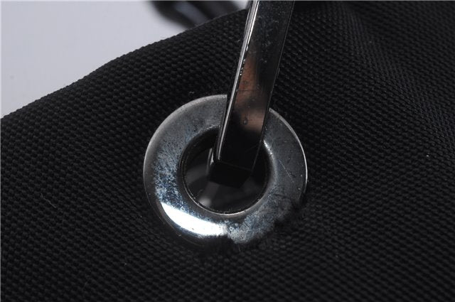 Authentic GUCCI Bamboo 2Way Shoulder Hand Bag Nylon Leather 0021016 Black 6404D