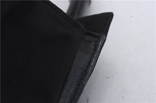 Authentic GUCCI Bamboo 2Way Shoulder Hand Bag Nylon Leather 0021016 Black 6404D