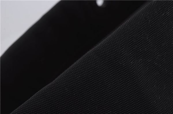 Authentic GUCCI Bamboo 2Way Shoulder Hand Bag Nylon Leather 0021016 Black 6404D