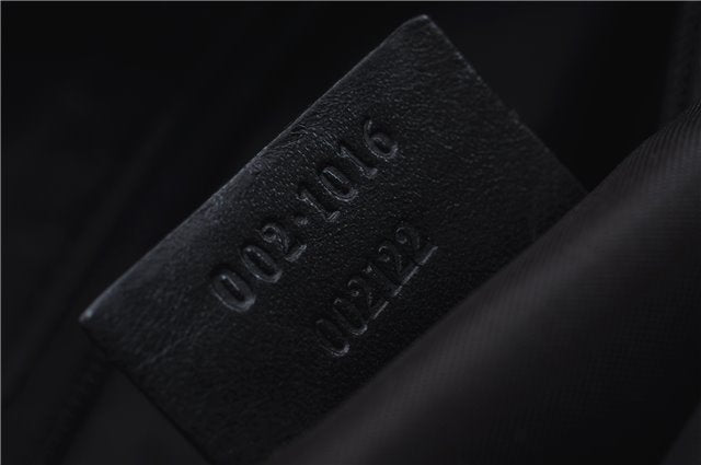 Authentic GUCCI Bamboo 2Way Shoulder Hand Bag Nylon Leather 0021016 Black 6404D