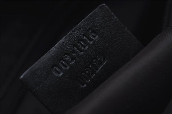 Authentic GUCCI Bamboo 2Way Shoulder Hand Bag Nylon Leather 0021016 Black 6404D