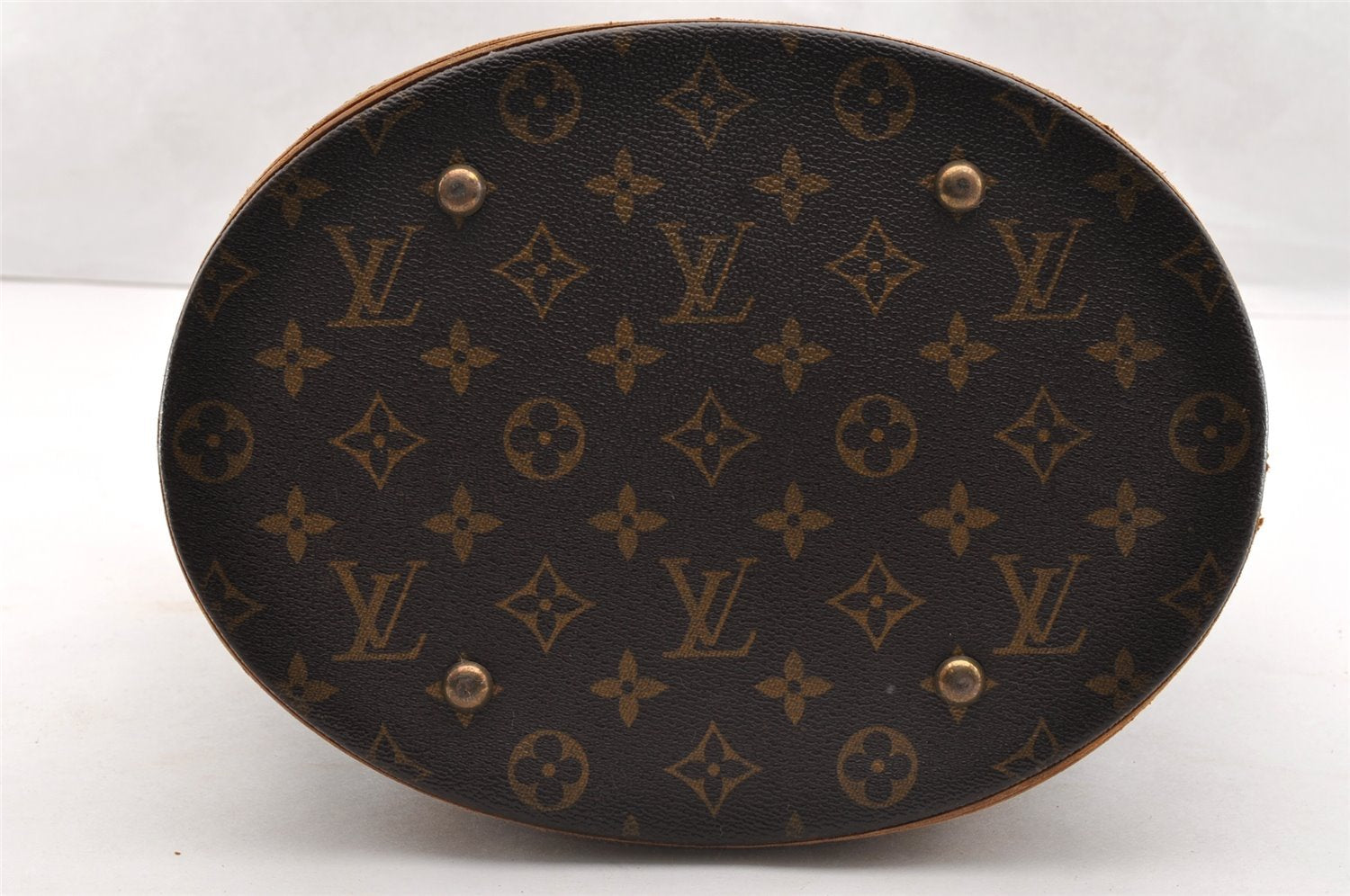 Authentic Louis Vuitton Monogram Bucket GM Shoulder Tote Bag M42236 LV 6404I