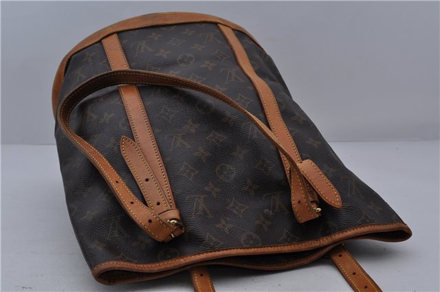 Authentic LOUIS VUITTON Monogram Bucket GM Shoulder Bag M42236 LV 6406C