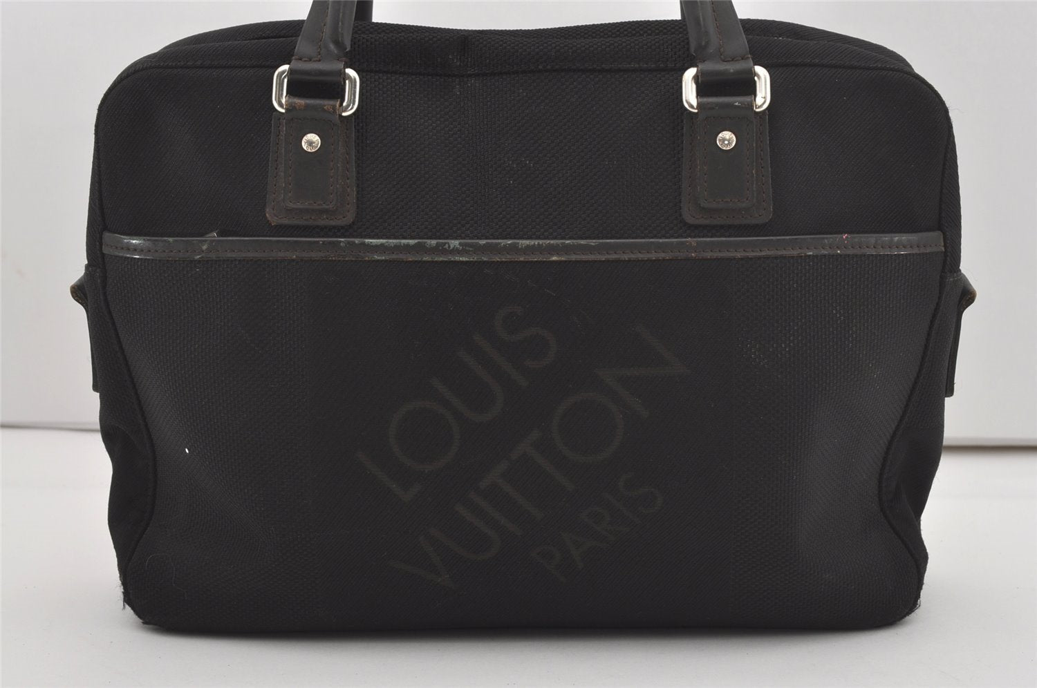 Authentic Louis Vuitton Damier Geant Yack 2Way Briefcase Black M93082 Junk 6406I