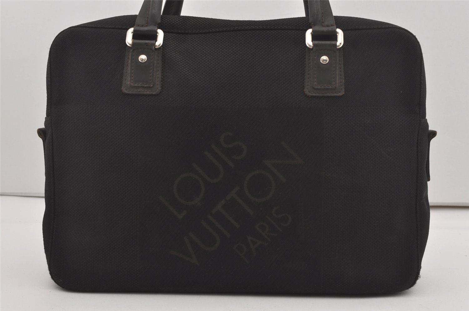 Authentic Louis Vuitton Damier Geant Yack 2Way Briefcase Black M93082 Junk 6406I