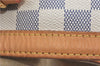 Auth Louis Vuitton Damier Azur Hampstead MM Shoulder Tote Bag N51206 LV 6408B