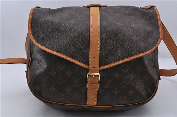 Auth LOUIS VUITTON Monogram Saumur 35 Shoulder Cross Body Bag M42254 LV 6408C