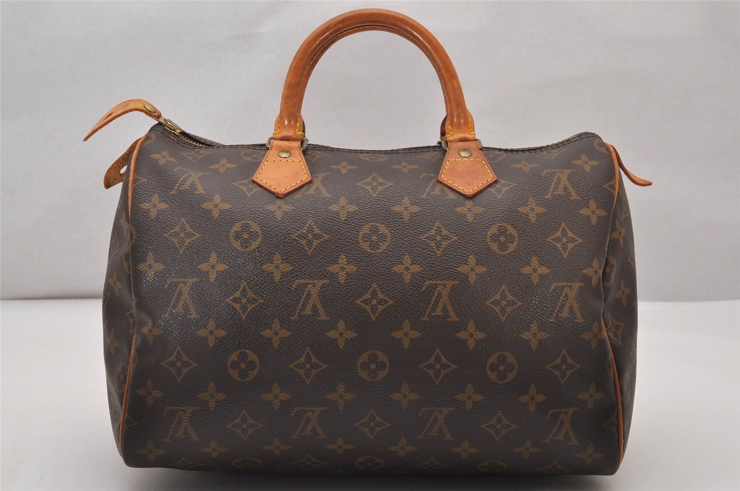 Authentic Louis Vuitton Monogram Speedy 30 Hand Boston Bag M41526 LV 6408I