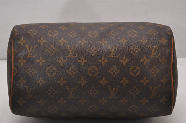 Authentic Louis Vuitton Monogram Speedy 30 Hand Boston Bag M41526 LV 6408I