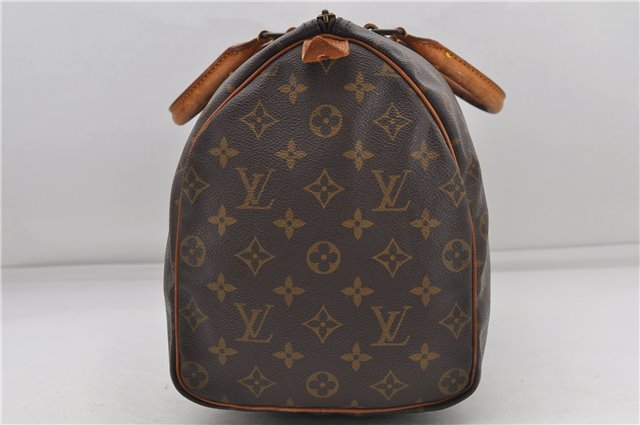 Authentic Louis Vuitton Monogram Speedy 35 Hand Boston Bag M41524 LV 6409D