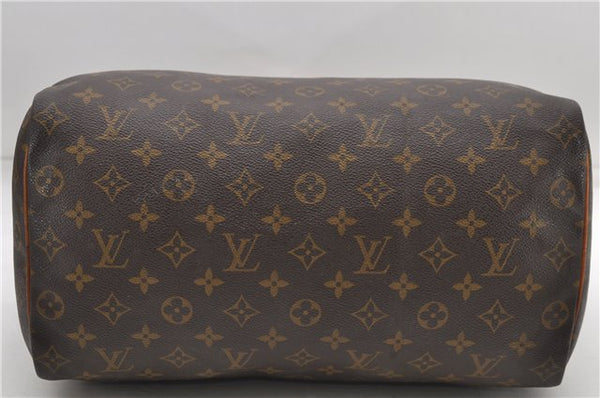 Authentic Louis Vuitton Monogram Speedy 35 Hand Boston Bag M41524 LV 6409D