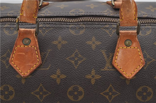 Authentic Louis Vuitton Monogram Speedy 35 Hand Boston Bag M41524 LV 6409D