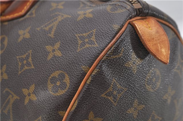 Authentic Louis Vuitton Monogram Speedy 35 Hand Boston Bag M41524 LV 6409D