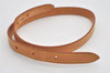 Authentic Louis Vuitton Leather Shoulder Strap For Bucket PM 27.6" Beige 6409I