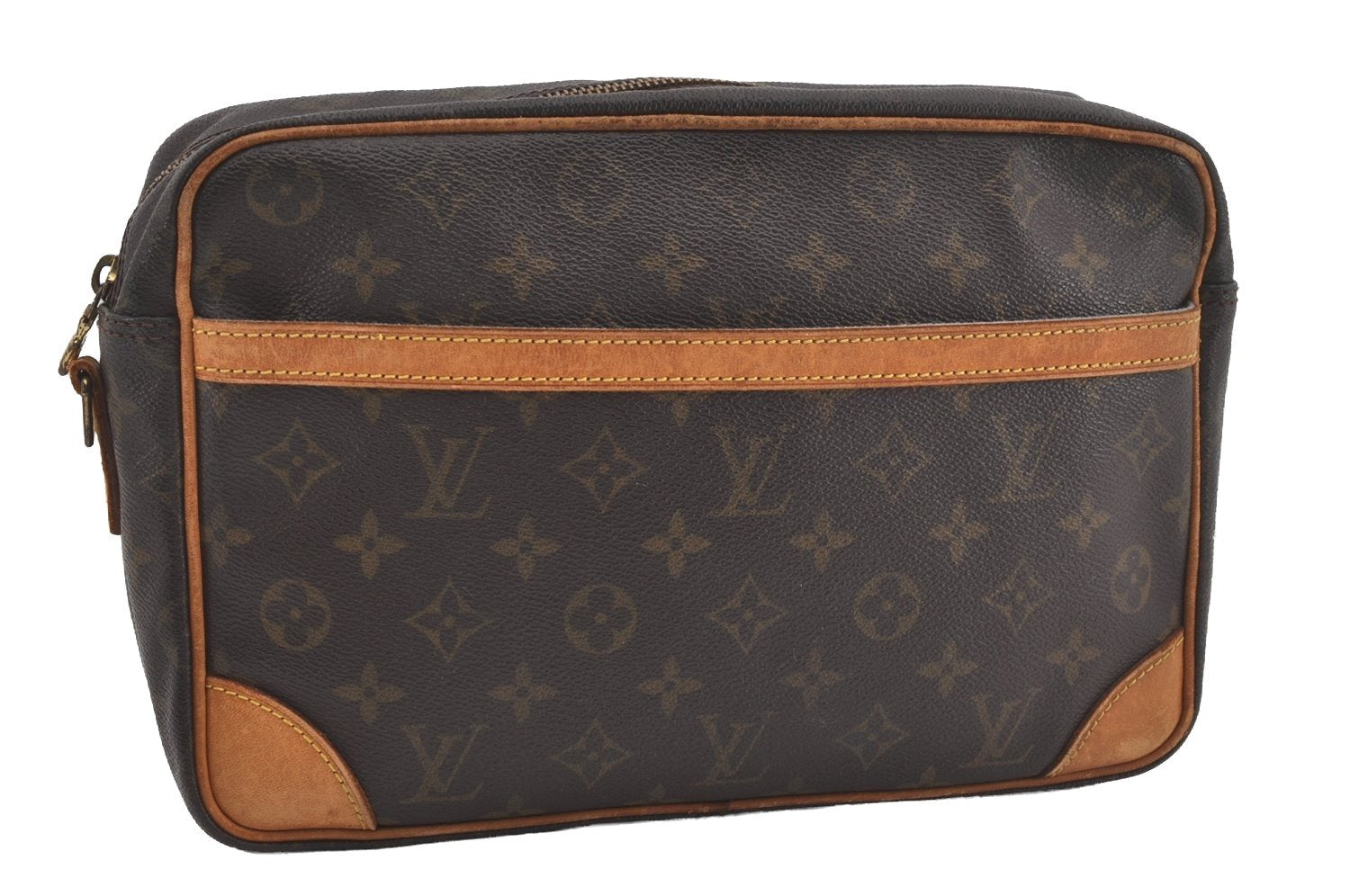 Auth Louis Vuitton Monogram Trocadero 30 Shoulder Cross Bag M51272 LV Junk 6410I