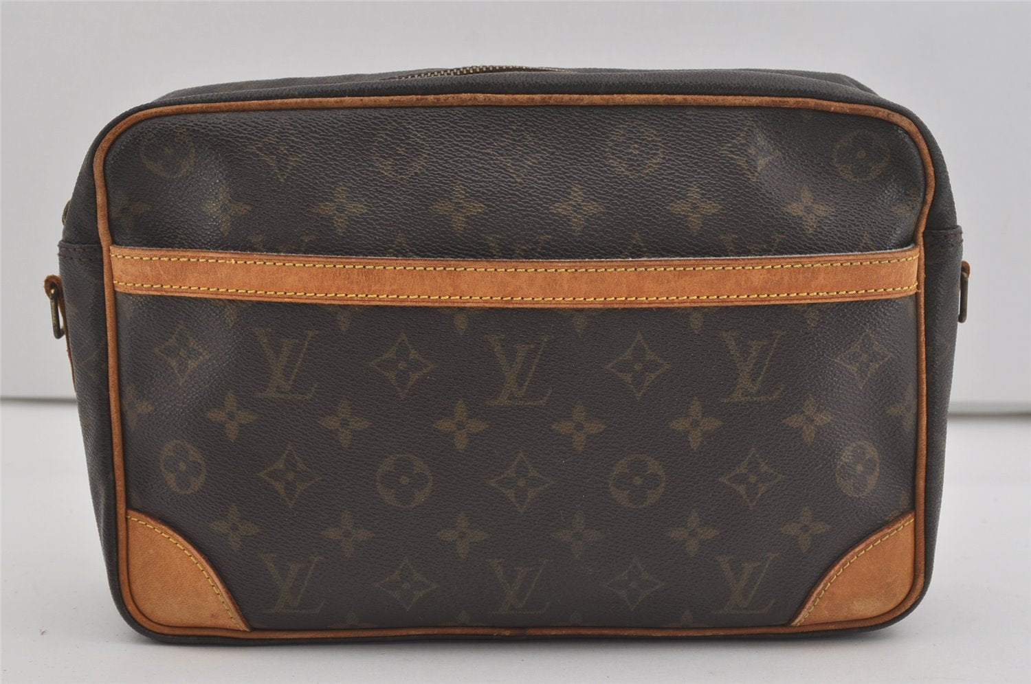 Auth Louis Vuitton Monogram Trocadero 30 Shoulder Cross Bag M51272 LV Junk 6410I