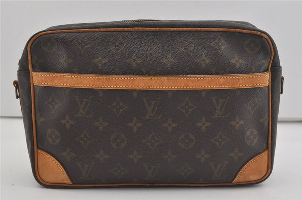 Auth Louis Vuitton Monogram Trocadero 30 Shoulder Cross Bag M51272 LV Junk 6410I