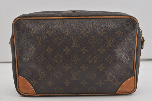 Auth Louis Vuitton Monogram Trocadero 30 Shoulder Cross Bag M51272 LV Junk 6410I