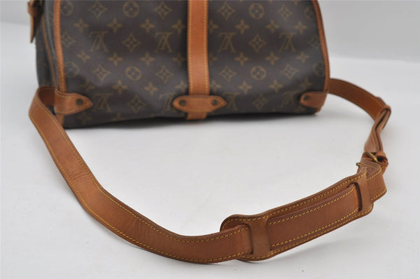 Authentic Louis Vuitton Monogram Saumur 35 Shoulder Cross Bag M42254 LV 6412I