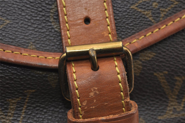Authentic Louis Vuitton Monogram Saumur 35 Shoulder Cross Bag M42254 LV 6412I