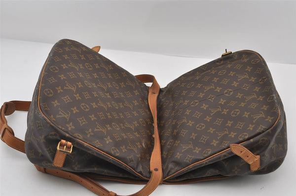 Authentic Louis Vuitton Monogram Saumur 35 Shoulder Cross Bag M42254 LV 6412I