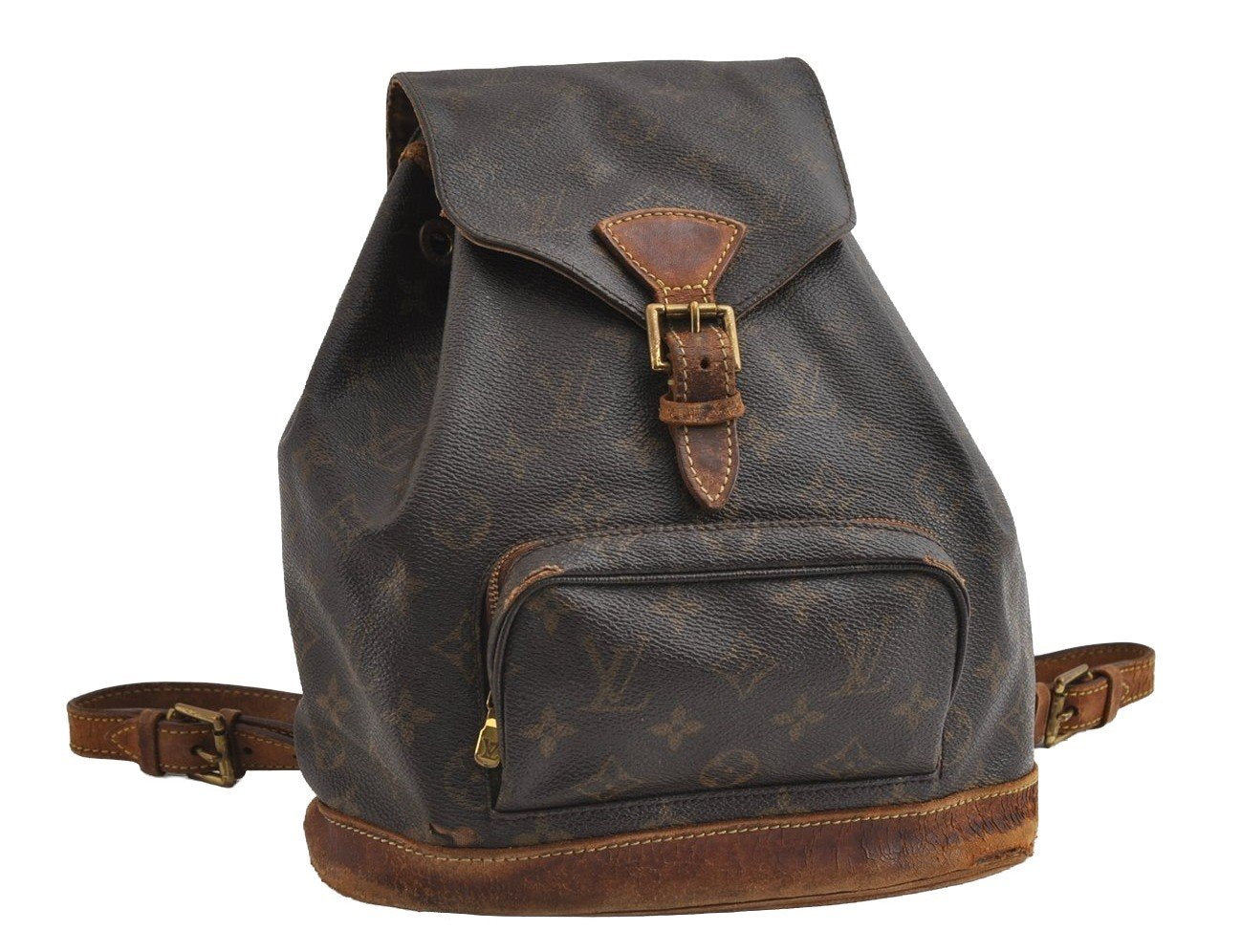 Authentic Louis Vuitton Monogram Montsouris MM Backpack M51136 LV 6413I