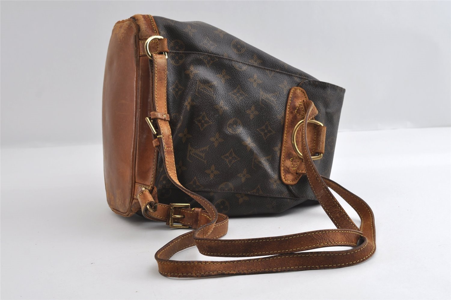 Authentic Louis Vuitton Monogram Montsouris MM Backpack M51136 LV 6413I