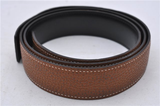 Auth HERMES Ladies Leather Belt Reversible Size 95cm 37.4