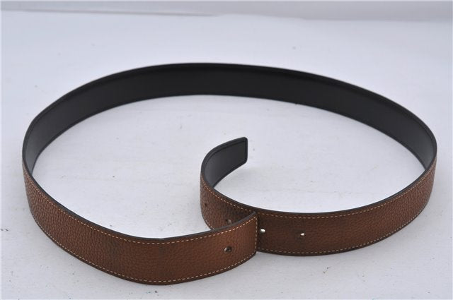 Auth HERMES Ladies Leather Belt Reversible Size 95cm 37.4