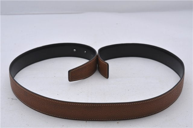 Auth HERMES Ladies Leather Belt Reversible Size 95cm 37.4