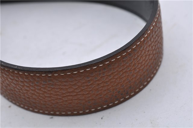 Auth HERMES Ladies Leather Belt Reversible Size 95cm 37.4