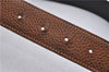 Auth HERMES Ladies Leather Belt Reversible Size 95cm 37.4" Brown Black 6414C