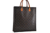 Authentic Louis Vuitton Monogram Sac Plat Hand Bag M51140 LV 6415D