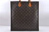 Authentic Louis Vuitton Monogram Sac Plat Hand Bag M51140 LV 6415D