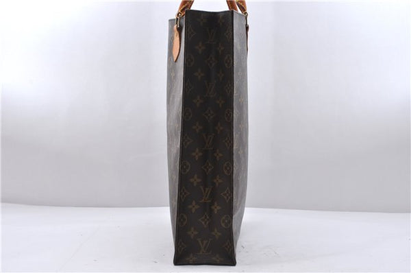 Authentic Louis Vuitton Monogram Sac Plat Hand Bag M51140 LV 6415D