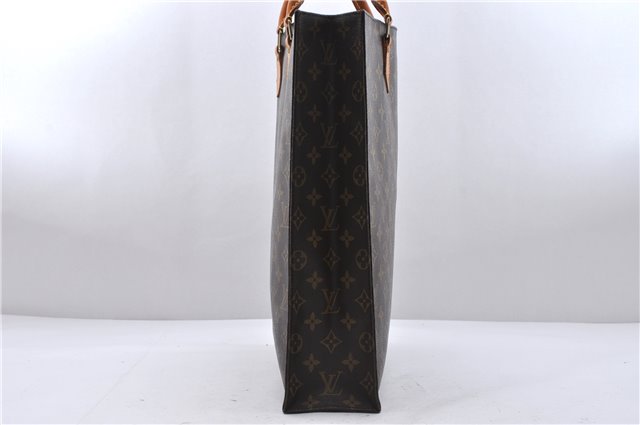 Authentic Louis Vuitton Monogram Sac Plat Hand Bag M51140 LV 6415D