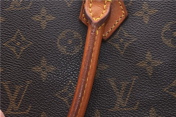 Authentic Louis Vuitton Monogram Sac Plat Hand Bag M51140 LV 6415D