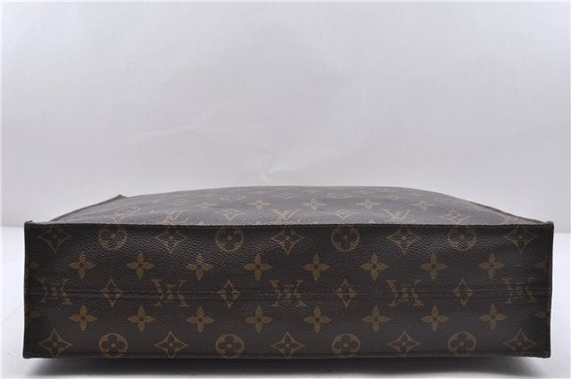 Authentic Louis Vuitton Monogram Sac Plat Hand Bag M51140 LV 6415D