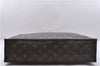 Authentic Louis Vuitton Monogram Sac Plat Hand Bag M51140 LV 6415D