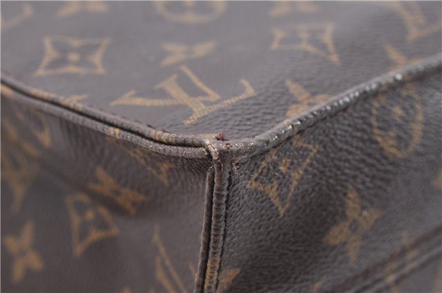 Authentic Louis Vuitton Monogram Sac Plat Hand Bag M51140 LV 6415D